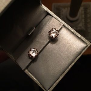 Rose gold earrings